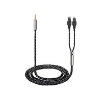 LLHCF Replacement Upgrade Cable Wire For HD650 HD600 HD660s HD580 Headphone 4.4mm/3.5mm/2.5mm Plugs 1.5x4 Twiste Wire 1.5m Cable