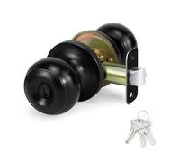 LLHCF Round Door Knobs Knobset with Keys Interior Handles Knobset Handle for Entrance Passages Enduring Shaped Entrance with Keys Doorknob