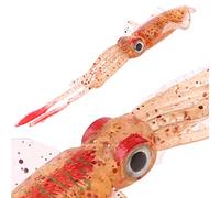 LLHCF Sea Fishing Squid With Ear Thin Fin Soft Baits Fish-shaped Fake Lure Fishing Hooks And Weights