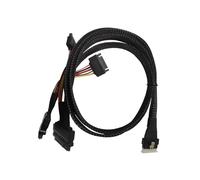 LLHCF SFF8654(8i) To 2xSFF8639 NVME Cable 12/24Gbps Server External Hard Drives Cable Server Cable Replacement For Hard Disk