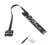LLHCF Small PCIE Male To 2 Key M Female Risers For Extending In Computers Graphics Card Interfaces Adapter