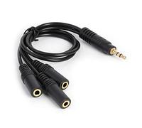 LLHCF Sound Splitter Cable 3.5mm 3 Poles Portable Small Size Plugs To 3 Way Output Sound Headphone Splitter Headphone Cable