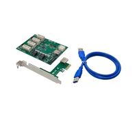 LLHCF ST411 ASM1184 PCIe USB3.0 To 4 PCI Express 1X Slots Card ASM1184