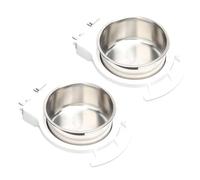 LLHCF Strong Rustproof Dish With Smooth Face For Easy Cleansing Safe Feeding Answer For Small Feathered Like Couple For Budgies Parakeets