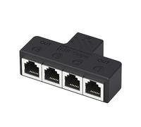 LLHCF Telephone Splitter 3 Way/4Way Outlet Converter RJ11 6P6C Interface Adapter Converter 3/4port Outlet Adapter Phone Splitter