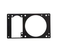 LLHCF To 1U Power Supply And 8cm Fan Conversion Frame Aluminum Anodized Bracket Silver Band