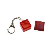 LLHCF Translucent Keychain Pendant For Testing Mechanical Keyboard Switches Stress Relief Tool With DSA Keycap 1Set 20x20x12mm
