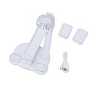 LLHCF Two Function LED Desk Lamp And Quiet Fan With Touches Interfaces And USB Charging For Study And Work Environment