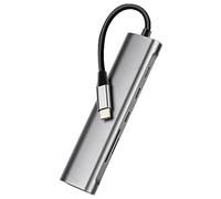 LLHCF Type C Hub 6 In 1 Adapter With High Speed USB Type C PD 60W Charging And TF Card Reader For Various Devices