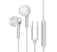 LLHCF Type C In Ear Headphone With Wheat Volume Control Mic Stereo Bass Game Live Earphone Headset Noise Cancelling