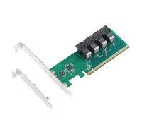 LLHCF U.2 To PCIE Adapter PCI-Express3.0 X16 To 4 Port MiniSAS SFF-8643 SFF-8639 Expansion Card For PCI-E NVME U.2 SSD