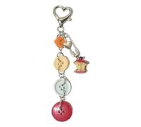 LLHCF Unique Button Phone Accessory Trend Phone Charm For Women Girls Beaded Keychain Bag Purse Backpack Wallet Decorations Craftsmanship