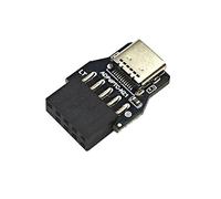 LLHCF USB 2.0 9 Pin To USB C Adapter Connector PC Internal Motherboard 9 Pin USB 2.0 Converters For Desktop Computer