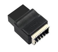 LLHCF USB 2.0 9Pin Male To Type Female Front Panel Socket To 9Pin Mainboard Header Extension Adapter For Desktop Motherboard