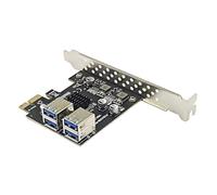LLHCF USB 3.2 Gen1 5Gbps PCIE Card USB3.0 PCIE Board Expansion Card Adapter Expansion Card 5Gbps Transfer Rate For PC