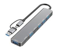 LLHCF USB C Adapter Fast Speed Efficient Charging Station For Office And Entertainment Supports 3.5mm Output And Card Reading