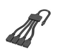 LLHCF USB C Adapter Splitter Cable 1Type C To 4 USB Female Extension Cord For Fast Data Transfer And Charging