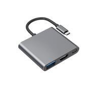 LLHCF USB C To HDTV Adapter Multiports USB C Hubs With 4K HDTV Output USB3.0Data Transfer USB C Charging Port For Projectors
