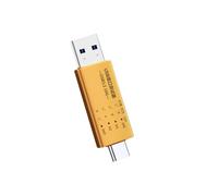 LLHCF USB C To USB 3.2 Adapter Supports 10Gbps Data Rate And Fast Charging With LED Voltages Display