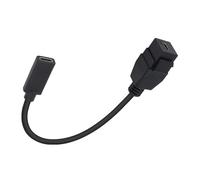 LLHCF USB C Type C Keystone Adapter Insert Cable 10Gbps Female To Female Extension For Wall Plate Outlet Panel 20CM Panel Mount Type Cable