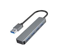 LLHCF USB Hub USB Adapter 4 In 1 Portable Space Aluminum Alloy 1x3.0+3x2.0 USB 4-Ports Compatible PC Notebook Extender
