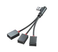 LLHCF USB Power Splitter 1 Male To 3 Female USB 2.0 Adapter 1 To 3 Splitter Extension Cable Multiport For Charging Extension Cable