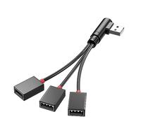 LLHCF USB Power Splitter 1 Male To 3 Female USB 2.0 Adapter 1 To 3 Splitter Extension Cable Multiport For Charging Extension Cable