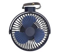 LLHCF USB Rechargeable 4000mAh Desk Hanging Fan With LED 3 Speed Ceiling Timing Fan For Camping Tent Outdoor School