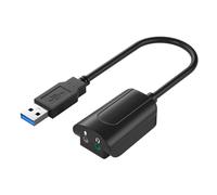 LLHCF USB Sound Card Portable Usb7.1 External Sound Card Dynamic Sound Adapter No Driver Needed