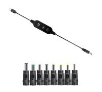 LLHCF USB Type C PD36-100W To DC5521 Power Cable 5-20V Adjustable Voltages For Wide Device Compatibility And Efficient Charging Safe Charging