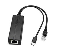 LLHCF USB Type C Splitter Adapter 48V To 5V Power Over Ethernet For Cameras And Routers Low Voltages Gadgets Accessories Type C POE Splitter