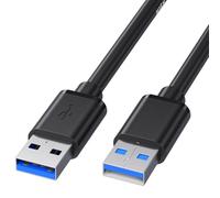 LLHCF USB3.0 Male To Male Cable USB A To USB A Highly Speed Data Cord For Fast Data Transfer & Charging For Hard Drives Camera Speed Transfer Cable