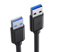LLHCF USB3.0 Male To Male Cable USB A To USB A Highly Speed Data Cord For Fast Data Transfer & Charging For Hard Drives Camera Speed Transfer Cable