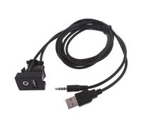 LLHCF Versatile USB + 3.5mm Connector USB Flush Mount Cable Extension Cable Extension Solution For Electronic Devices Port