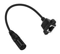 LLHCF XLR5 5Pin Male Female To RJ45 Female Sound Cable With Ears For Professional Engineers And Music Producer Equipment Accessories