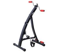 Llhdmeng Pedaler for legs and arms sitting, portable folding exercise bike for rehabilitation, adjustable resistance, for fitness and physiotherapy at home.