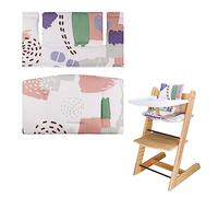 LLHQAMT For Tripp Trapp High Chair Cushion, Soft And Comfortable Baby Seat Cover With Cute Graphics, For Tripp Trapp Cushion Makes Baby Sitting Safer And More Comfortable (Colorful pattern)