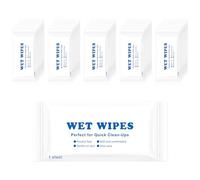 LLHQAMT Travel Wet Wipes Bulk, Individually Wrapped Wet Wipes, Easy To Carry, Quick To Clean Hands, Suitable For Restaurants, Barbecues, Travelling, Weddings And Homeless People (100 PCS)