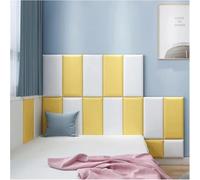 LLHTTDMBDFC Anti-Collision Wall Padding, Padded Wall Panels, 3D Self Adhesive PU Wall Panel, Anti-Collision Protection Wall Sticker For Home Office(B,120x50cm)