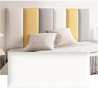 LLHTTDMBDFC Anti Collision Wall Padding, Padded Wall Panels, 3D Self Adhesive Wall Panels, PU Protection Upholstered, Decorative Wall Stickers(White,120x50cm)