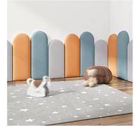 LLHTTDMBDFC Anti-Collision Wall Padding, Padded Wall Panels, 3D Upholstered Soundproof Panel, 3cm Thick Decor Wall Sticker, Wall Mounted Soundproof Panel For Wall Decoration(A,200x50cm)