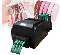 LLHTTDMBDFC Satin Ribbon Printing Machine, Thermal Transfer Printer For Printable Snow Yarn, Polyester, Nylon Material, 200Dpi Satin Ribbon Printing Machine