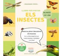 Llibre per pintar els insectes (2-6 anys) - bilingüe CAT-ENG - amb imatges realistes + lletra de pal + activitats: Inspirat en pedagogies actives com ... motricitat i atenció. (Imaginari i Pinta)