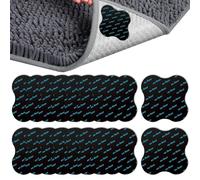 llikknve 16Pcs Rug Grippers for Laminate Floor,Anti Slip Rug Corner Grippers,Reusable Carpet Stickers for Wooden,Marble and Smooth Floor