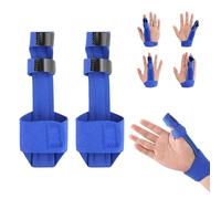 llikknve 2 pcs Finger Splint,Finger Brace with Wrist Brace,Triggerfinger Splint,Adjustable Little Fingersplint,Supported Broken Fingersplint,For Fixation and Correction of Bent and Broken Fingers