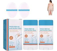 llikknve 2 PCS Waterproof Running Chafing Stick,Sticks Anti Chafe Stick,Anti Chafe Balm Breathable Anti-Sweat Skin Protection with 2 pcs Anti-Chafing Patches,Suitable for Forearms Thighs Legs (23g/PC)