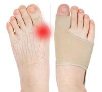 llikknve 2PCS Bunion Corrector,Big Toe Straightener,Bunion Protector,Toe Separators Gel Cushion Pads,for Hallux Valgus Correction,Pain Relief,for Men & Women Day Night Wear