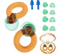 llikknve Noise Cancelling Ear Plugs, Relieve Anxiety,Stress Reusable -8 Ear Tips in XS/S/M/L for Home, School, Study, Travel, Playtime & Beyond Sleeping