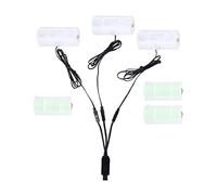 LLINthy 1 To 3 D Battery To USB Electric Converter Replace -4pcs Cell .5V 3V 4.5V 6V For Water Heater Flashlight Cell Cable