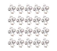 LLINthy 20pcs Retro Cassette Tape Musical Instrument Charm In Antique Silver For Creative Jewelry And Tibetan Styles Crafting